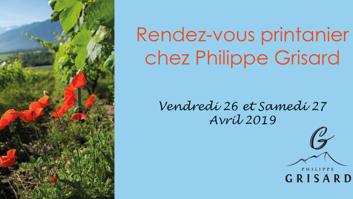 Rendez-vous printanier 26-27 avril 2019