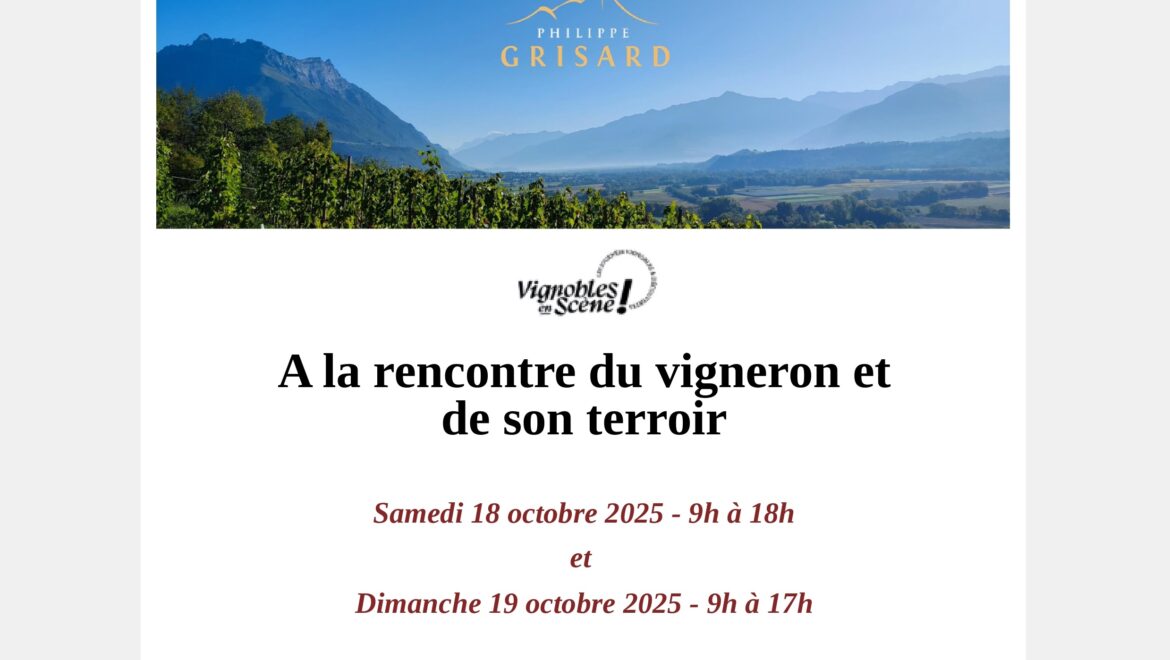 Portes ouvertes le samedi 18 et dimanche 19 octobre 2025 !